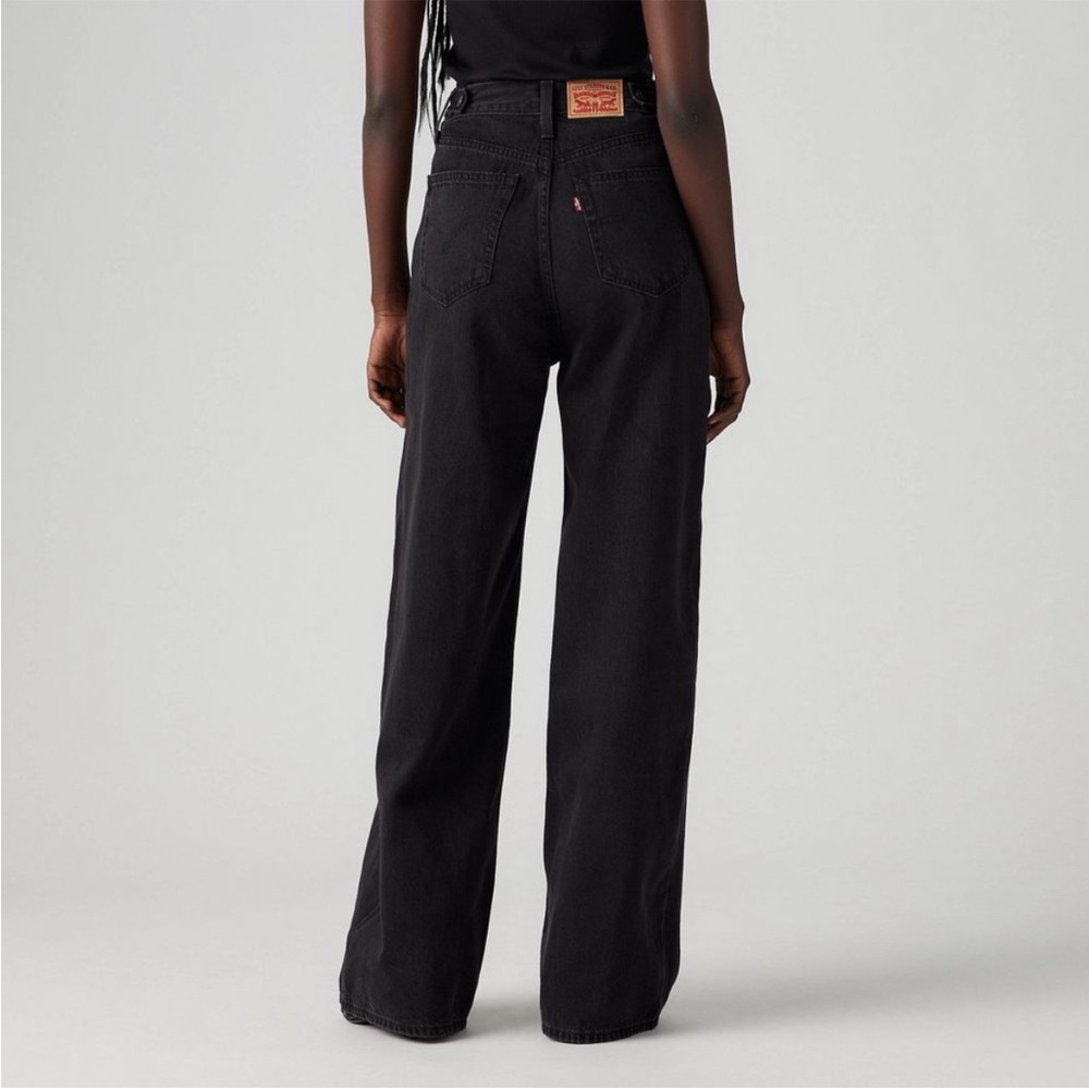 Levi’s Women’s High Rise Cinch Baggy Jeans - Black Wash Size 28 X 31 NWT - Picture 4 of 16
